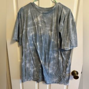 light blue tie dye t shirt RVCA